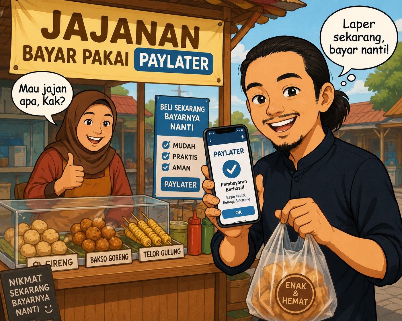 Evolusi Jajan: Dari Nyari Receh Sampai Ngutang Paylater Demi Boba