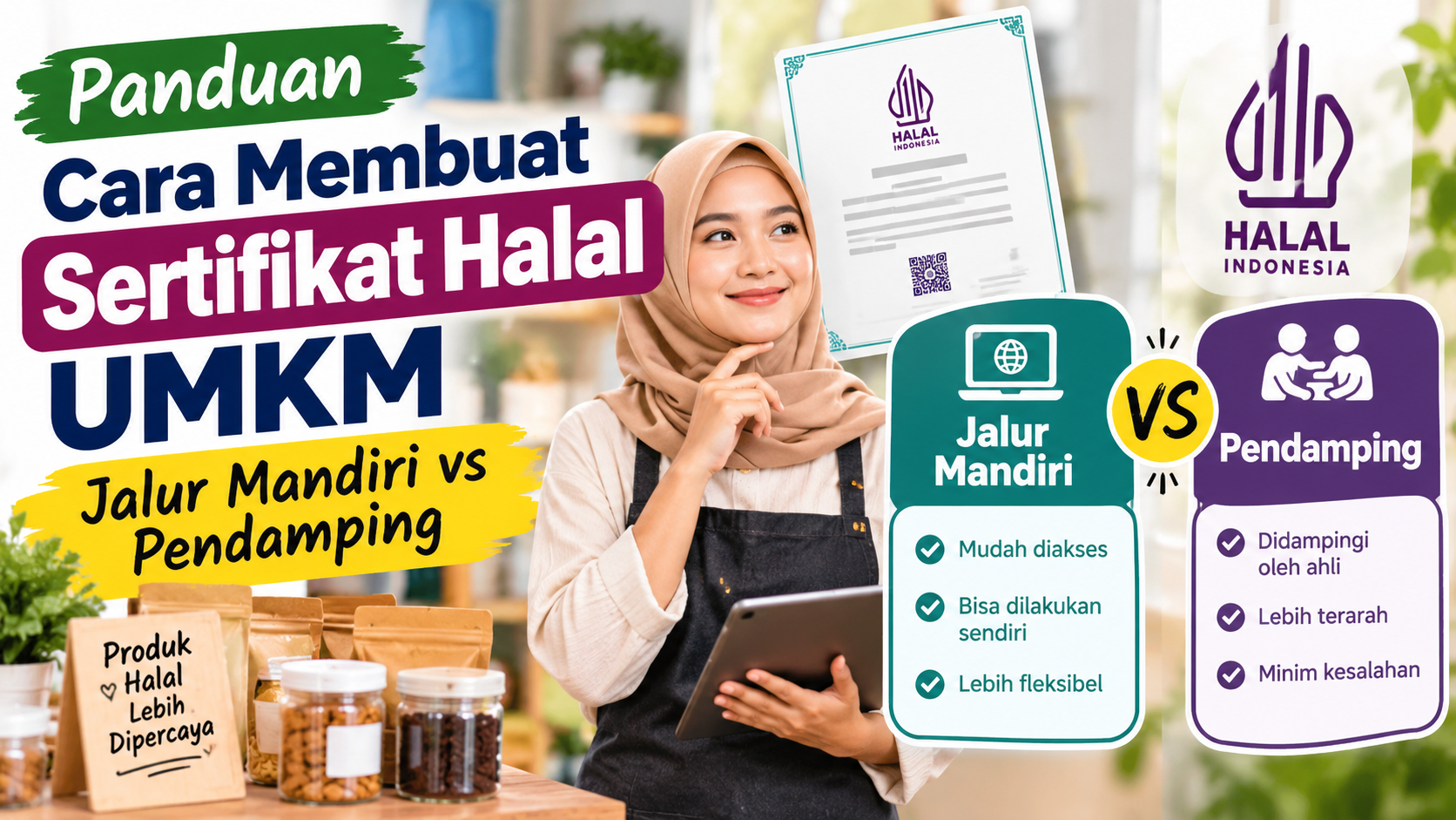 Panduan Cara Membuat Sertifikat Halal UMKM: Jalur Mandiri vs Pendamping