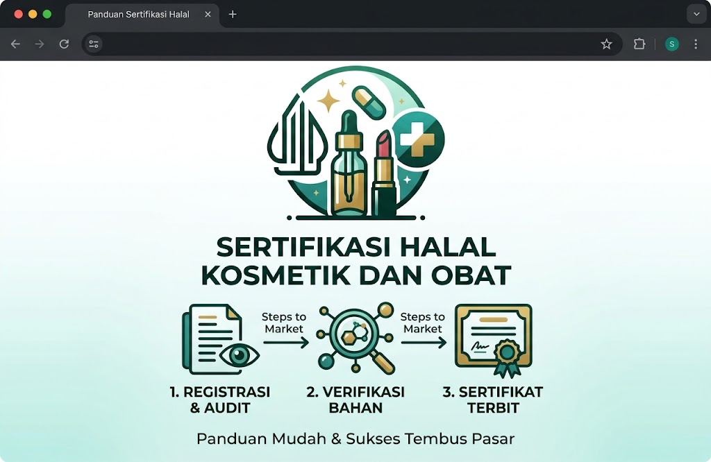 Panduan Sertifikasi Halal Kosmetik dan Obat: Langkah Mudah Tembus Pasar